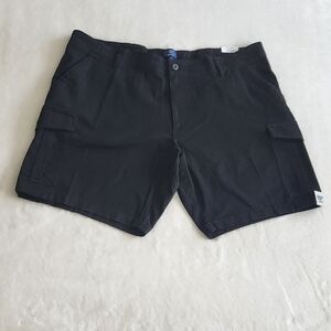 🩳 George Men’s Black Cargo Shorts – Size 44, NWT, 10” Inseam, Comfort Flex